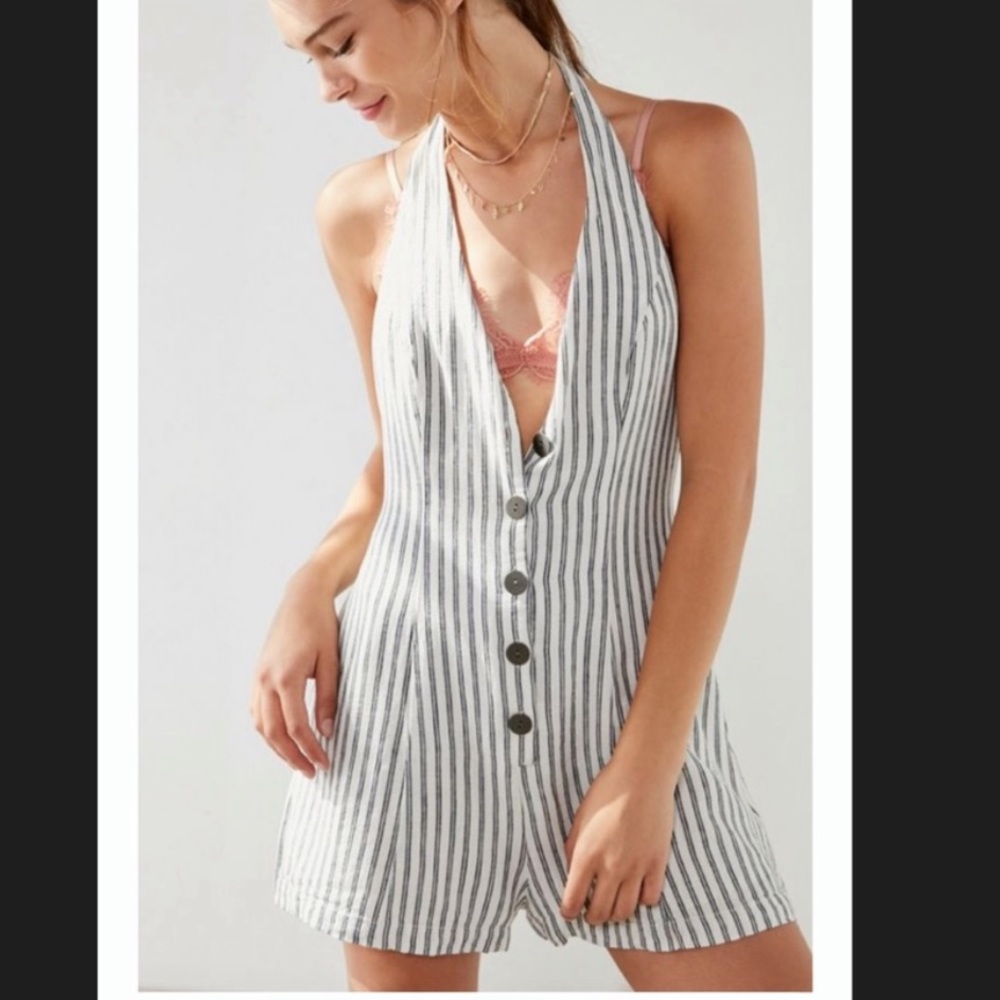 URBAN OUTFITTERS COOPERATIVE STRIPE ROMPER